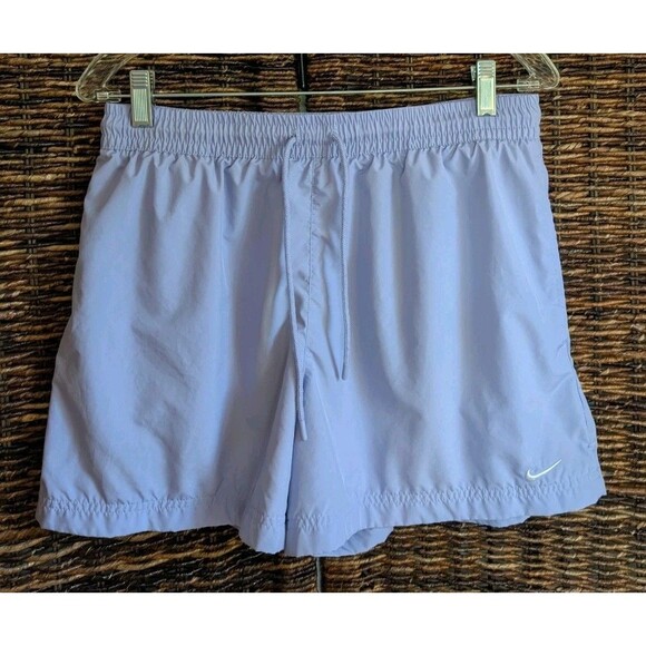 Nike Classic Wovens Mid Rise Shorts Women Medium Purple Athletic Running Workout - Picture 1 of 7
